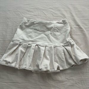 Cream ruffle skirt